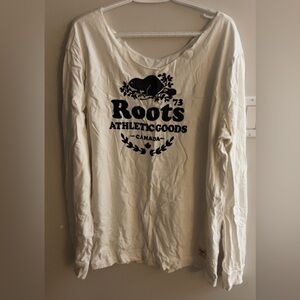 2 roots long sleeve off the shoulder